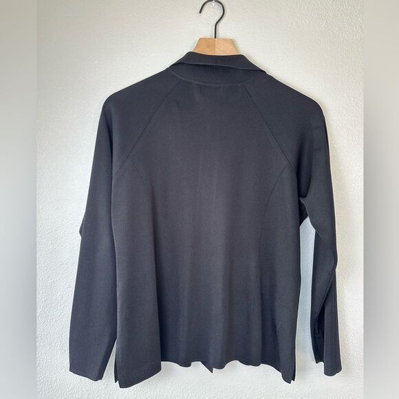 Exclusively Misook Open Cardigan One Button Black Size S - Picture 3 of 8